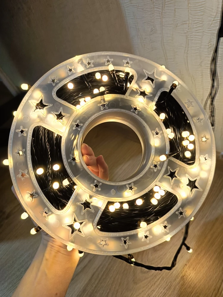 Guirlande LED jaune de 50 mètres