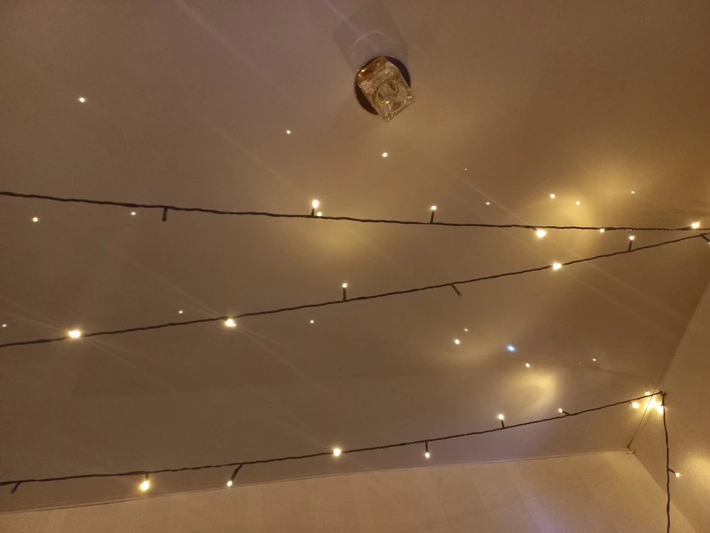 Guirlande LED jaune de 50 mètres
